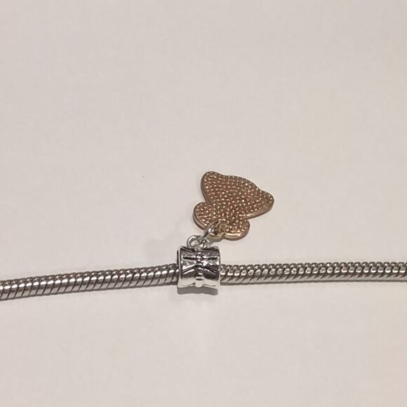 Silver Gold Princess Snow White Enamel Dangle Charm for Pandora Style Bracelet - Picture 3 of 4